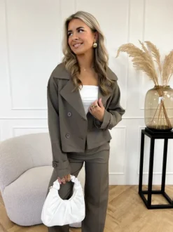 Hailey trenchcoat coffee