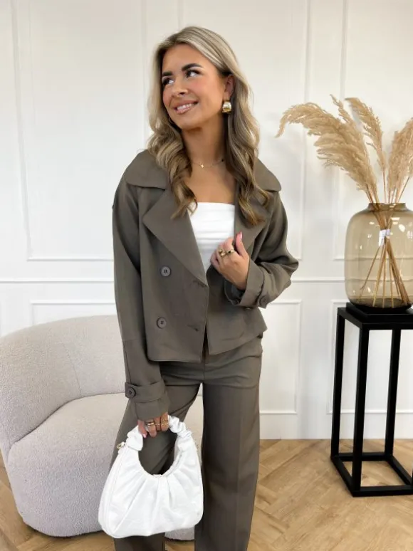 Hailey trenchcoat coffee
