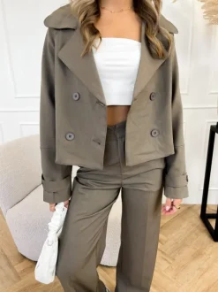 Hailey trenchcoat coffee