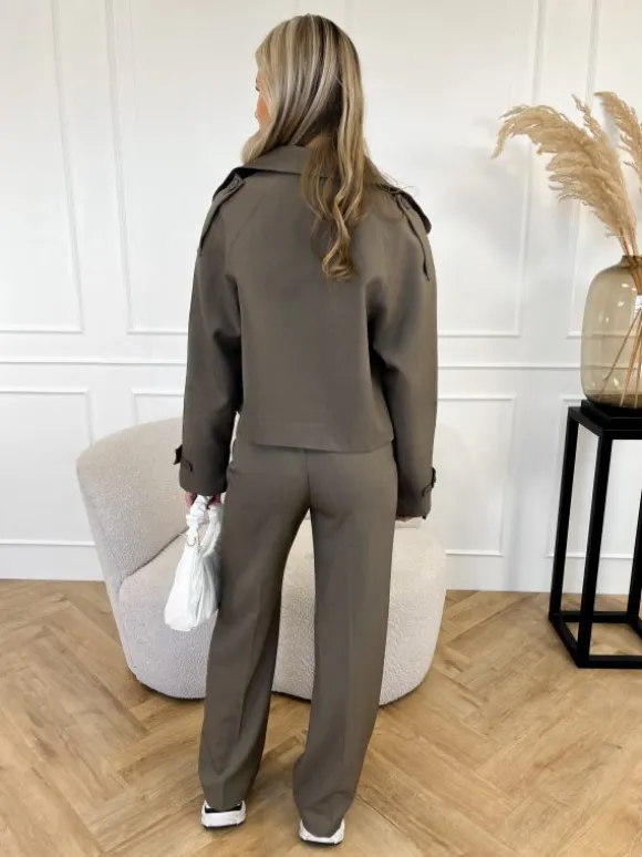 Hailey trenchcoat coffee