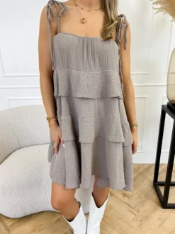 Hindy jurk taupe