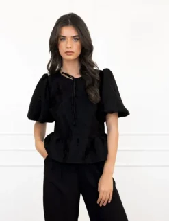 Iris top zwart