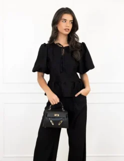 Iris top zwart