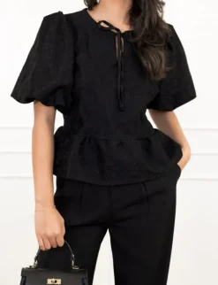 Iris top zwart