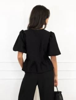 Iris top zwart