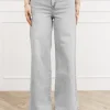 Isa may palazzo fit jeans grijs