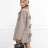 Isa strik blazer taupe