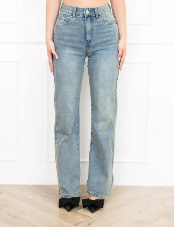 Isabel wide leg jeans blauw