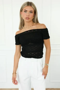 Isadee top zwart