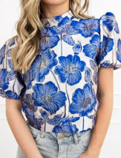 Jackie top blauw
