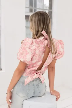 Jackie top roze