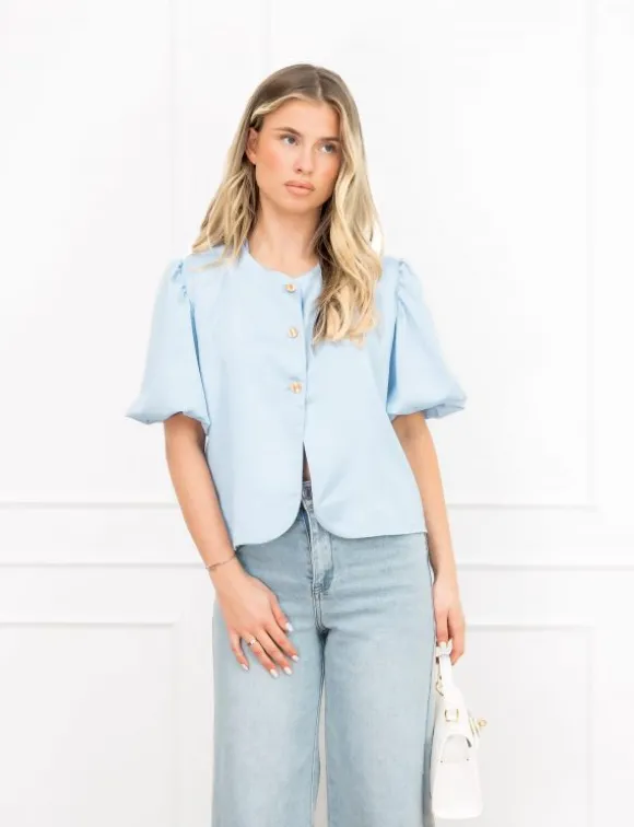 Jade top lichtblauw