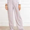 Jailin pantalon gestreept lila