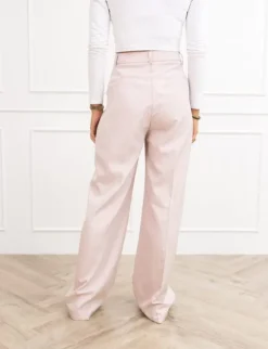 Jailin pantalon gestreept roze