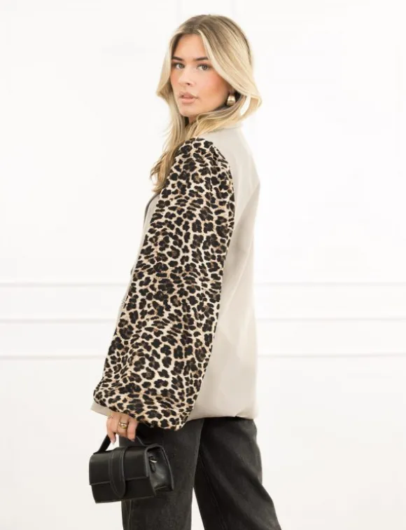 Jane panter blazer licht taupe