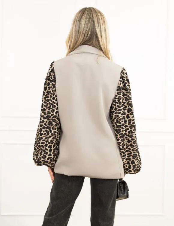 Jane panter blazer licht taupe