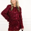 Janea rok bordeaux rood