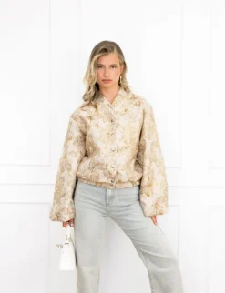 Janine bomber jack beige