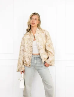 Janine bomber jack beige