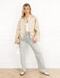 Janine bomber jack beige