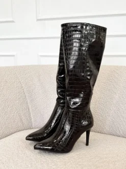Jara croco boots bruin