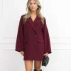 Jelisa blazer jurk bordeaux