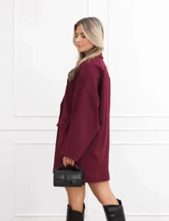 Jelisa blazer jurk bordeaux