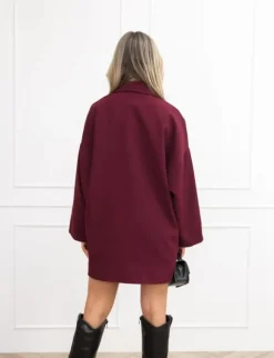 Jelisa blazer jurk bordeaux