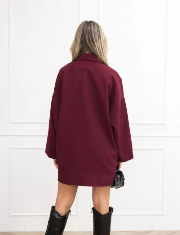 Jelisa blazer jurk bordeaux