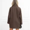 Jelisa blazer jurk bruin