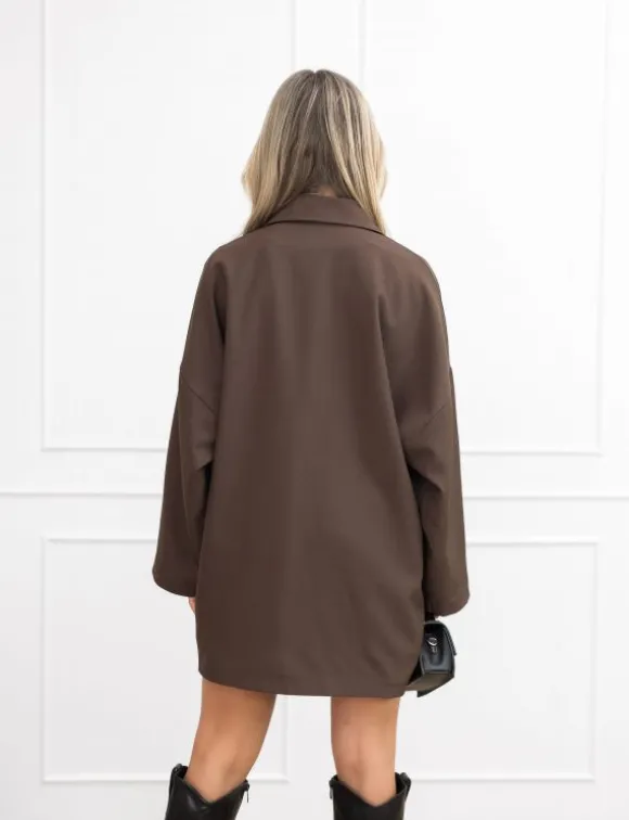 Jelisa blazer jurk bruin