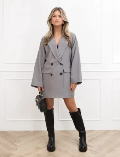 Jelisa blazer jurk grijs