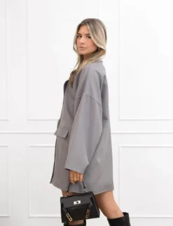 Jelisa blazer jurk grijs