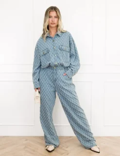 Jess denim set blauw