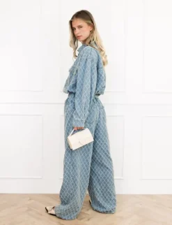 Jess denim set blauw
