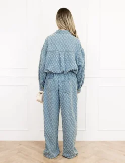 Jess denim set blauw