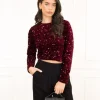Jill top bordeaux rood