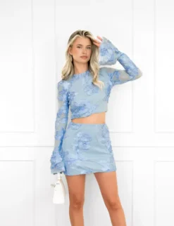 Jipke rok blauw