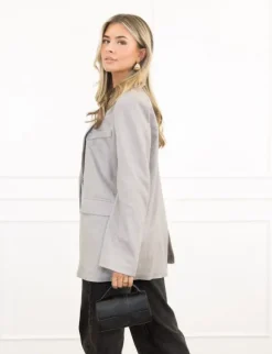 Julea strass blazer grijs