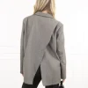 Julea strass blazer taupe