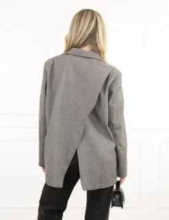 Julea strass blazer taupe