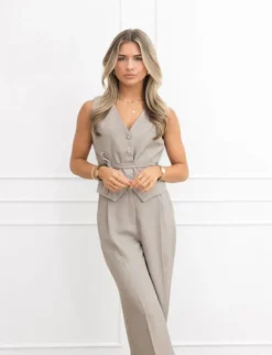 Juley gilet taupe