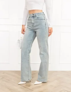Juna wide leg jeans blauw