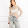 Kady kanten body beige