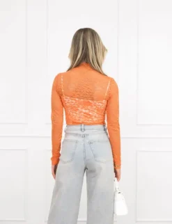 Kady kanten body oranje
