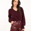 Karlien short bordeaux