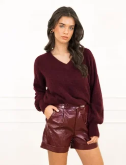 Karlien short bordeaux