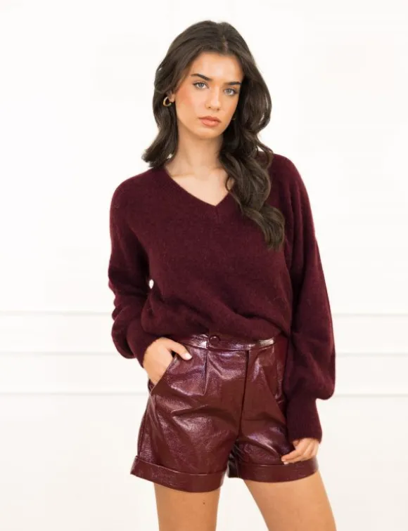 Karlien short bordeaux