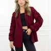 Kayla strass blazer bordeaux