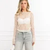 Kayla top off white
